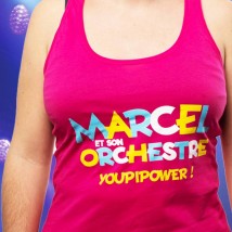 Débardeur Youpi Power rose (Femme) - Marcel et son orchestre