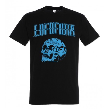 T Shirt Lofofora Crâne Bleu Homme